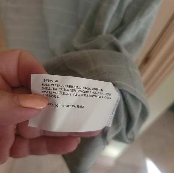 NWT Mens Sz M Theory  Stratus And White Shirt Clean Tee - Picture 7 of 9